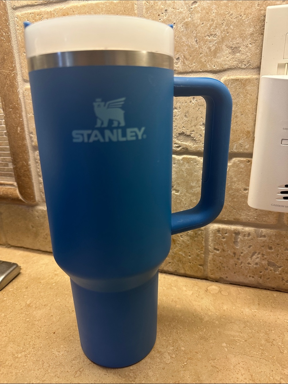 Stanley Blue Travel Tumbler with Handle